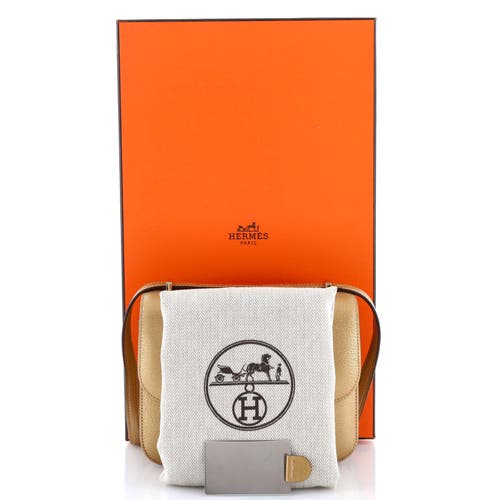 Pre-owned Hermes Hermes Constance Nm Bag Metallic Chevre Chamkilight 18 In Gold