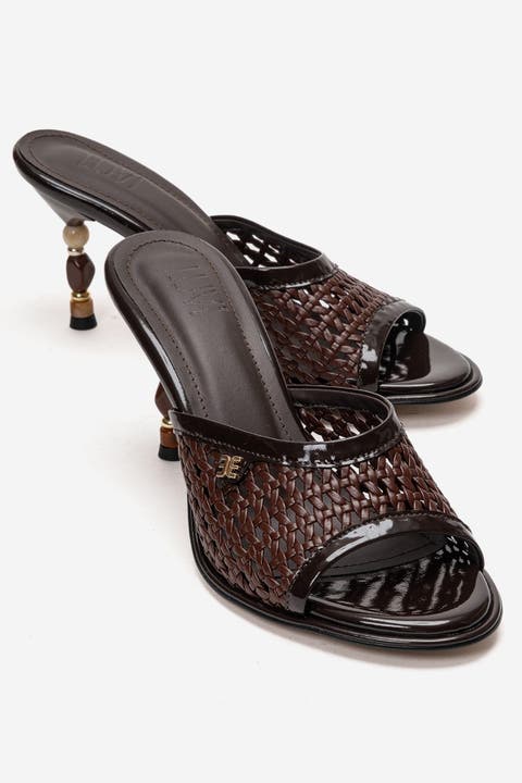 Selvian Woven Stiletto Sandal