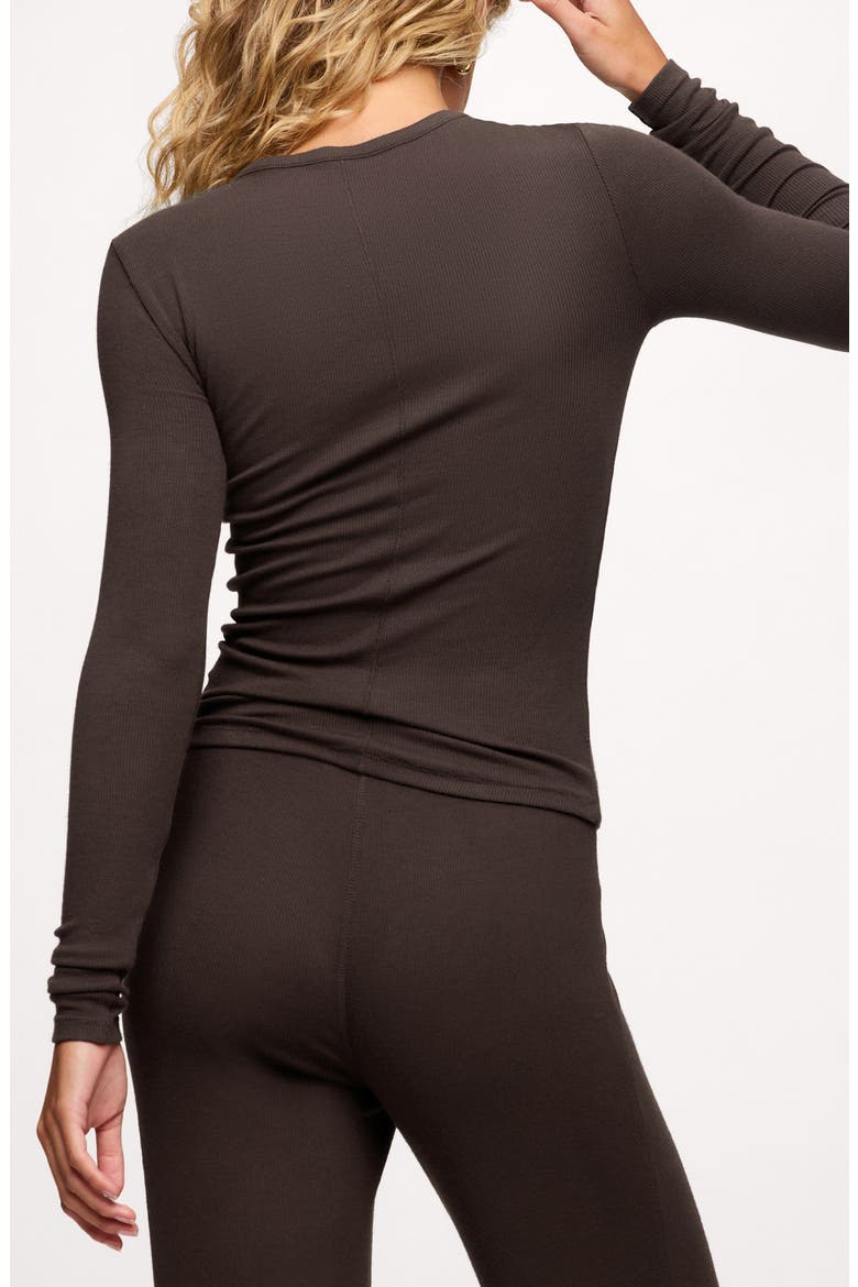 Slinky Rib Top, Alternate, color, ESPRESSO