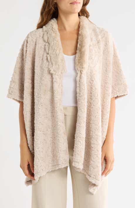 Faux Fur Poncho