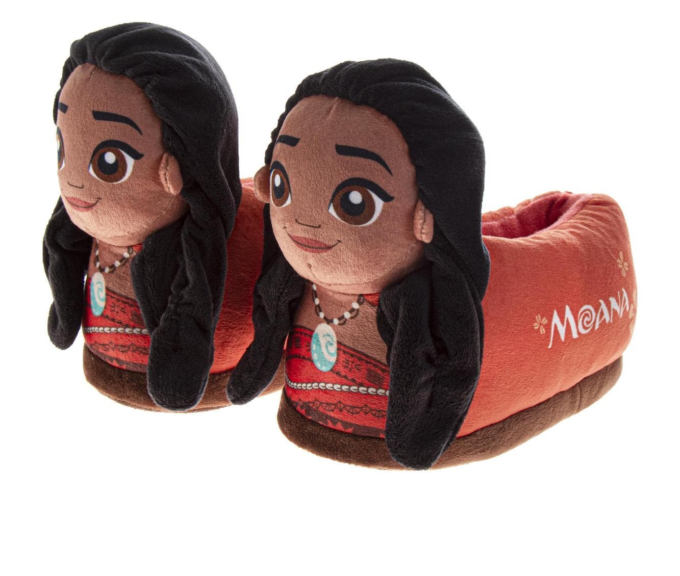 Moana Slippers Girls, Alternate, color, Orange Brown