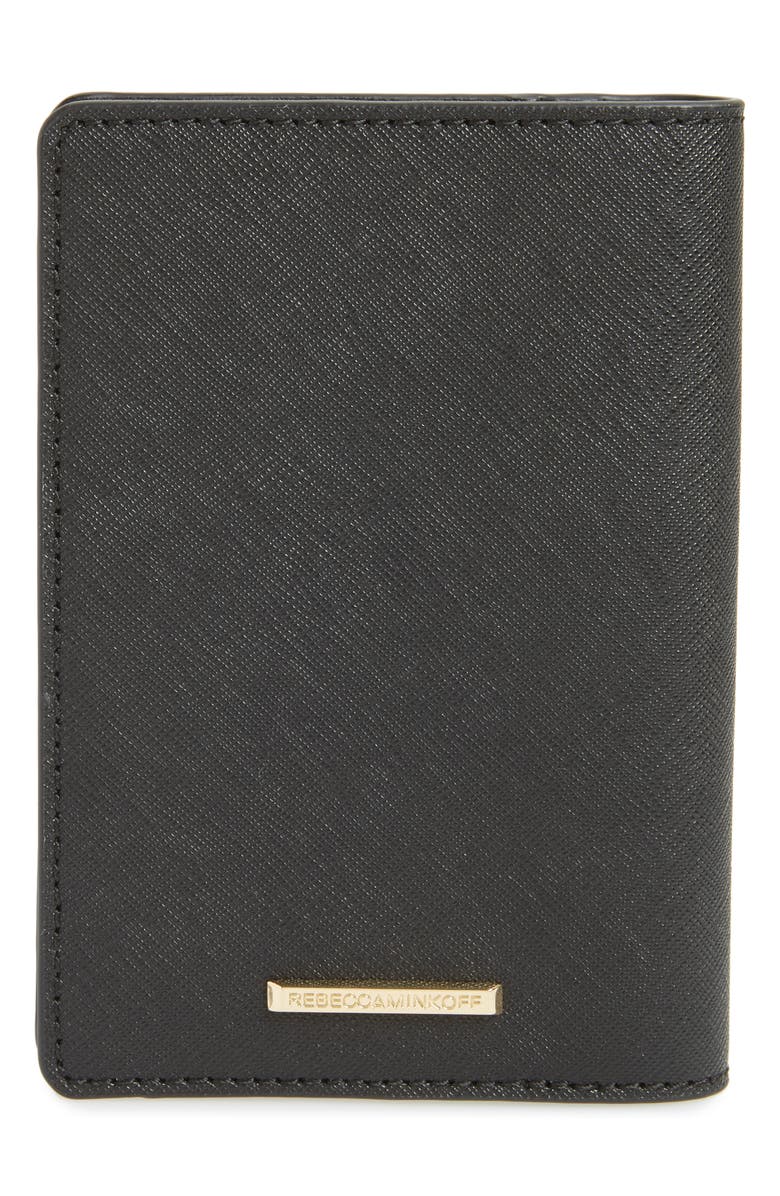 Rebecca Minkoff Leather Passport Holder, Alternate, color, 