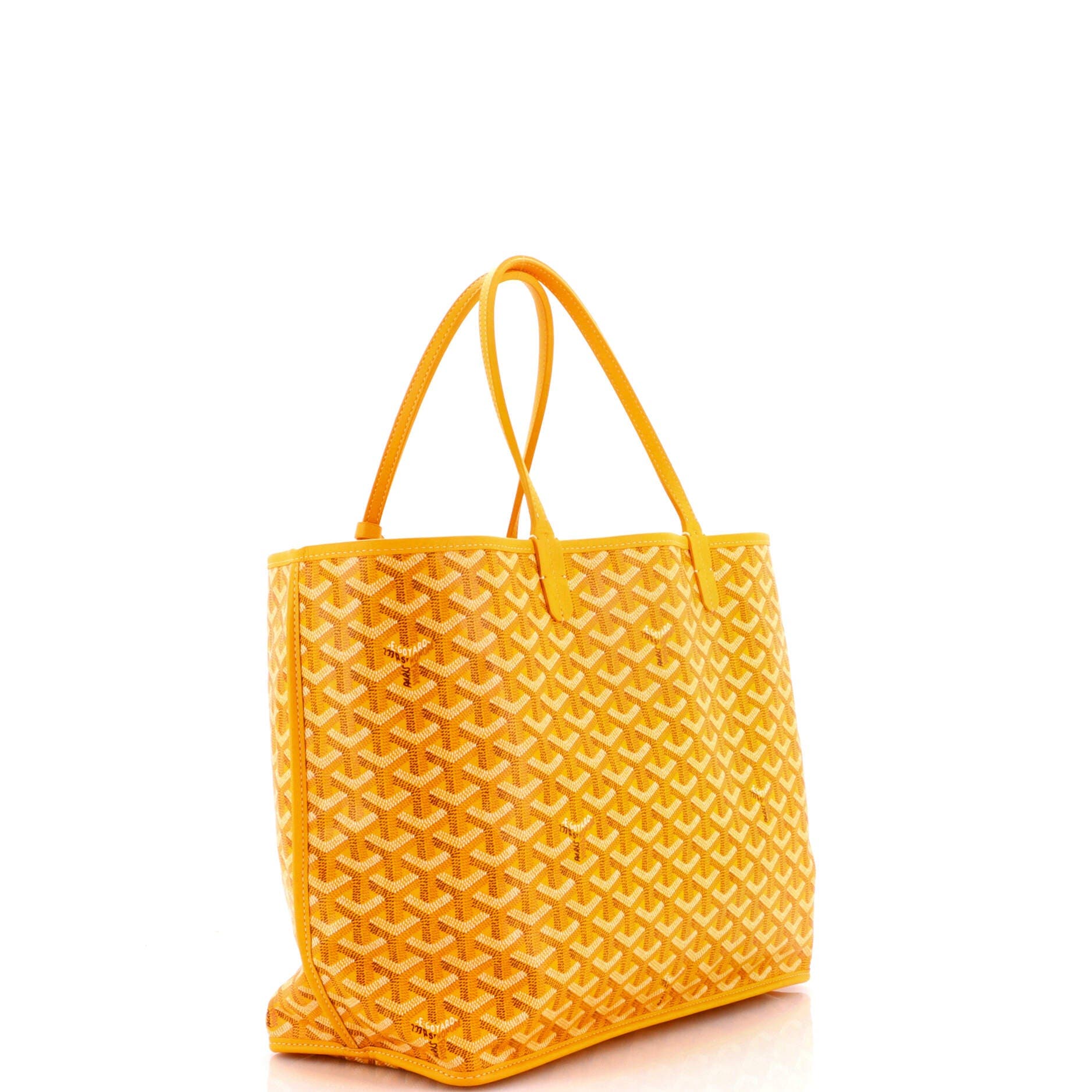 Pre-Owned Goyard Anjou Reversible Tote Coated Canvas PM, Alternate, color, Yellow