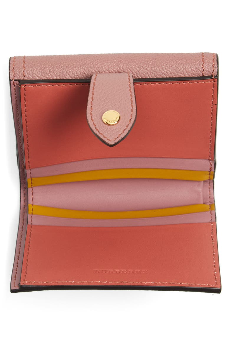 Luna French Haymarket Check Wallet, Alternate, color, DUSTY PINK/ MULTI