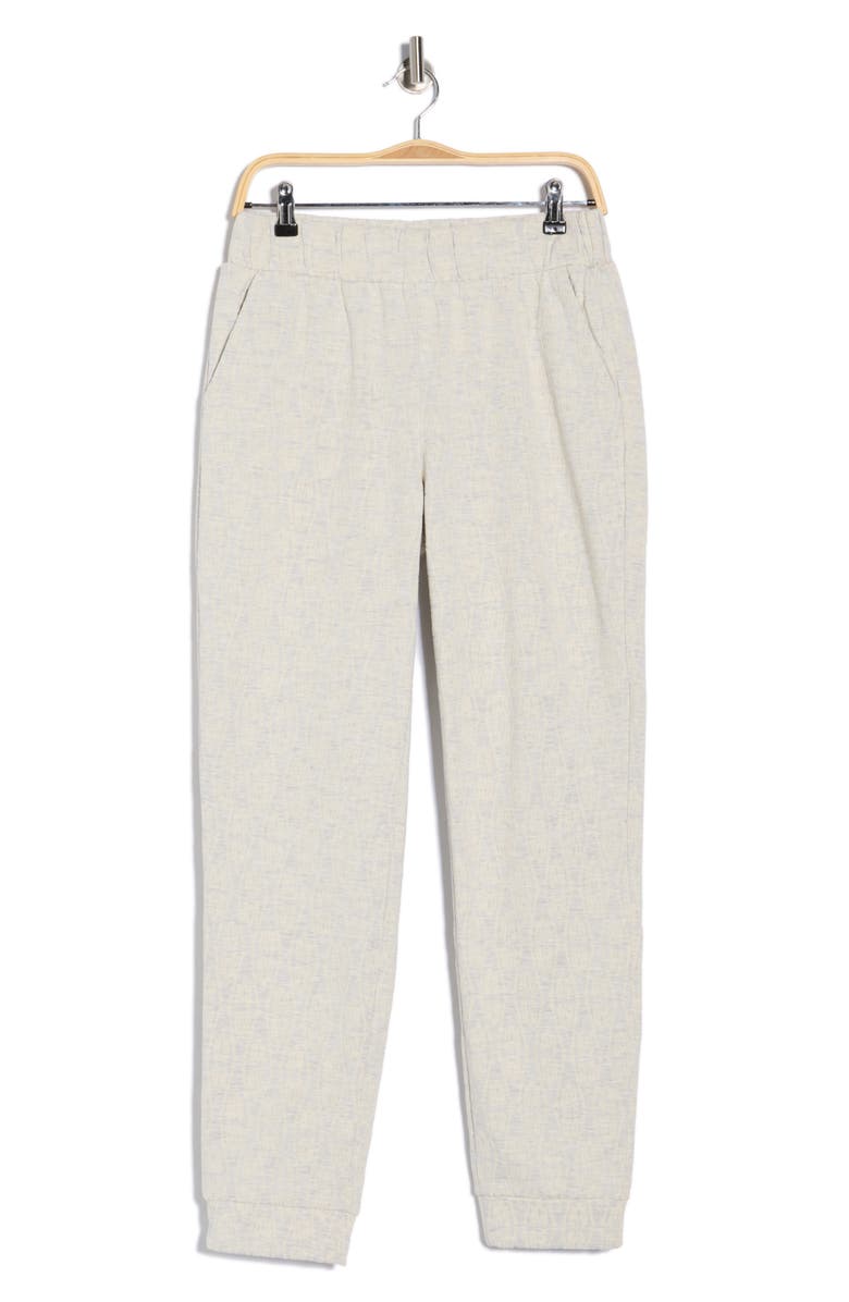 FLEECE FACTORY Monogram Joggers, Main, color, Heather Oatmeal