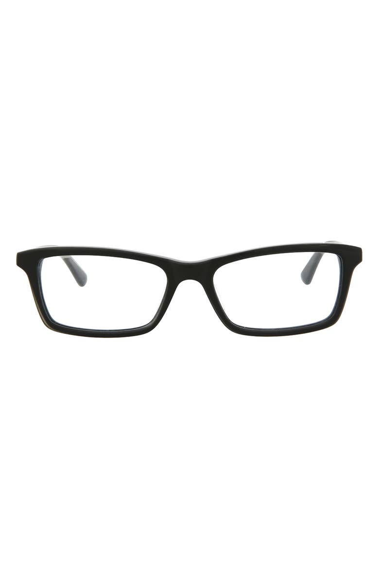 McQueen 50mm Core Rectangle Optical Glasses, Main, color,
