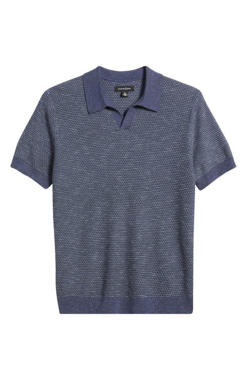 Treasure & Bond Short Sleeve Johnny Collar Polo Sweater
