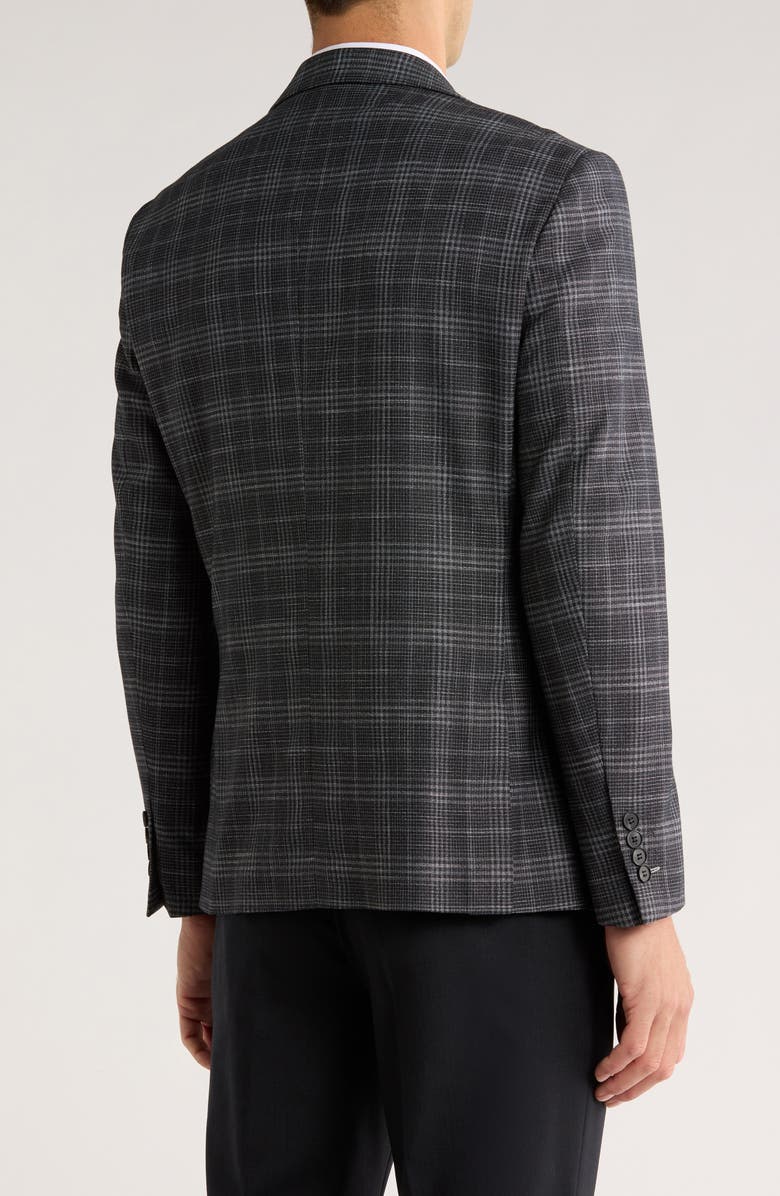 TOM BAINE Plaid Two-Button Sport Coat, Alternate, color, Black