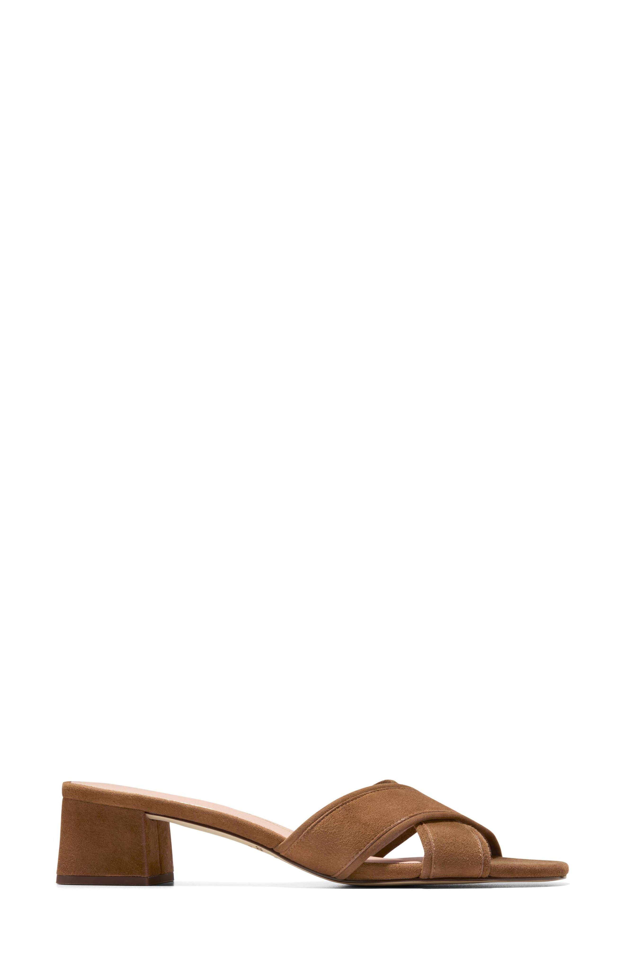 Landon Block Heel Sandal, Alternate, color, SPICED BROWN SUEDE