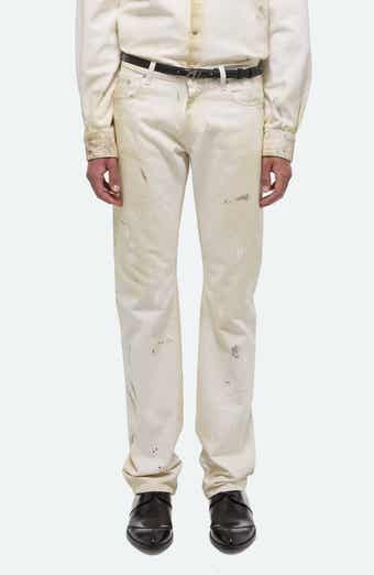 Helmut Lang Painted Organic Cotton Five-Pocket Pants