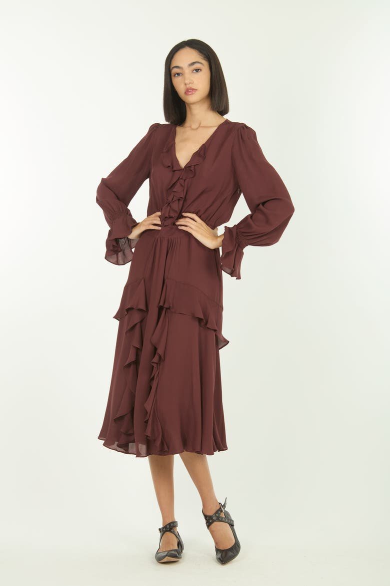 Warby Dress, Alternate, color, Mulberry