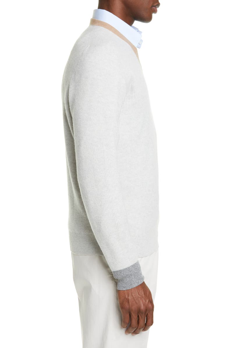 Brunello Cucinelli Cashmere V-Neck Sweater, Alternate, color,