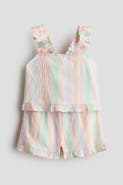 H&M 2-piece Frill-trimmed Cotton Set