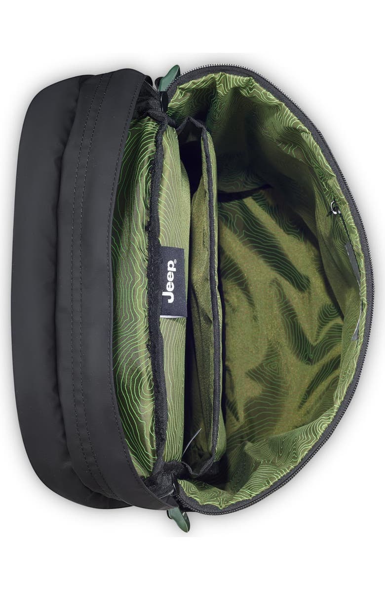 JEEP JS013C 15.6" Laptop Cylindrical Backpack, Alternate, color, Black