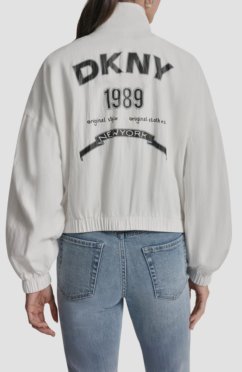 DKNY 1989 Logo Jacket, Alternate, color, Ivory
