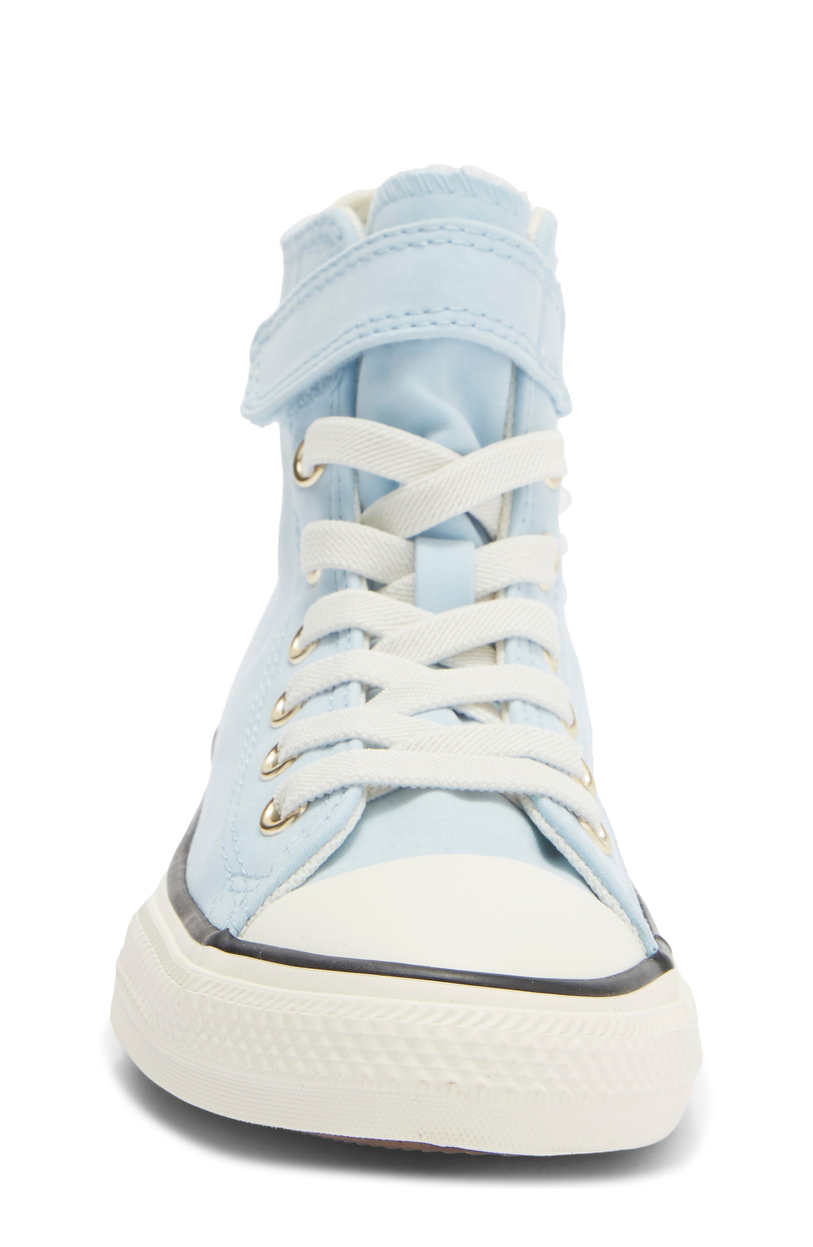 Kids' Chuck Taylor All Star 1V High Top Sneaker, Alternate, color, CLEAR SKIES/ WHITE/ BLACK