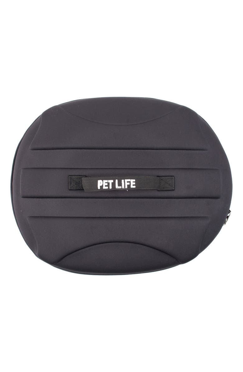 PET LIFE Circular Shelled Perforate Lightweight Collapsible Military Grade Transporter Pet Carrier, Alternate, color, 
