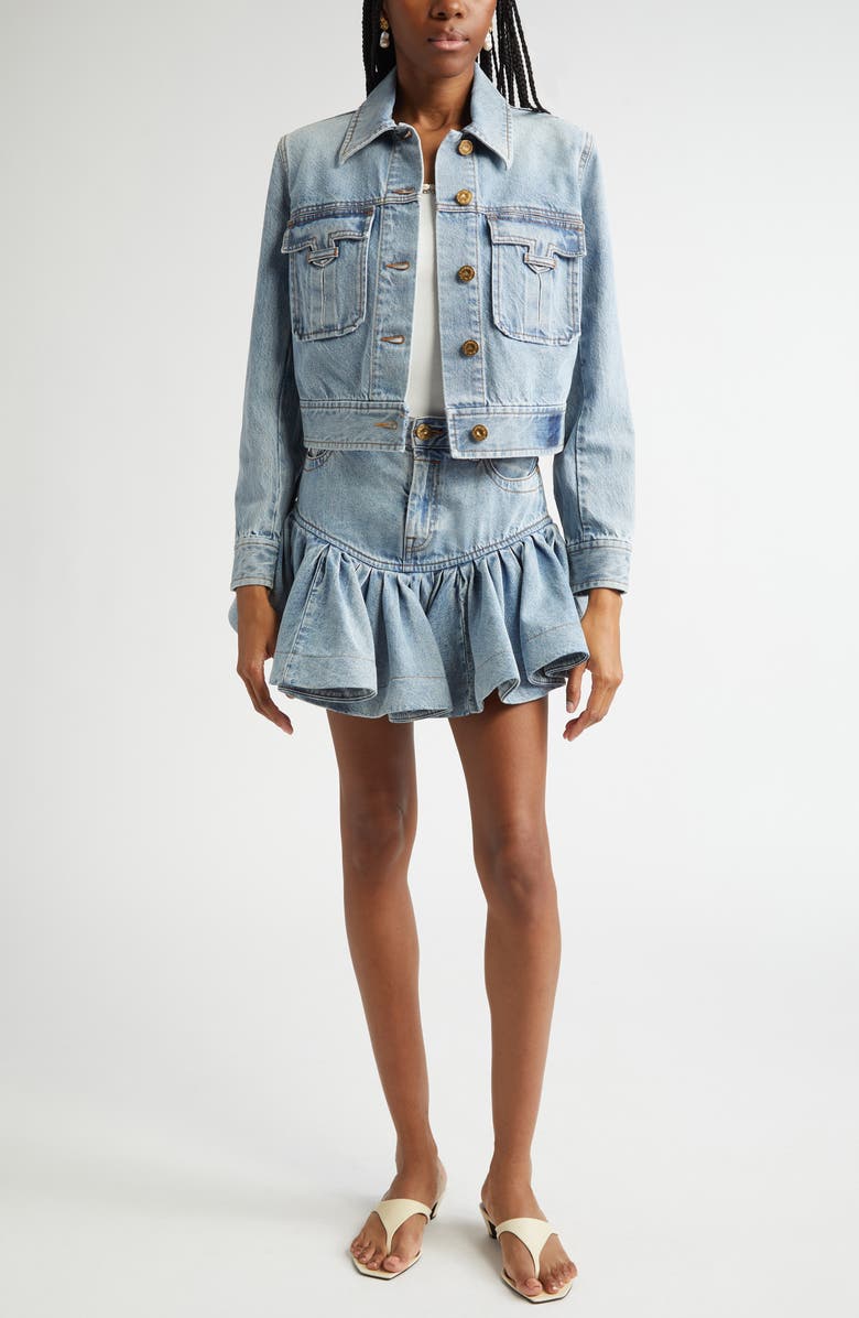 Zimmermann Denim Trucker Jacket, Alternate, color, 