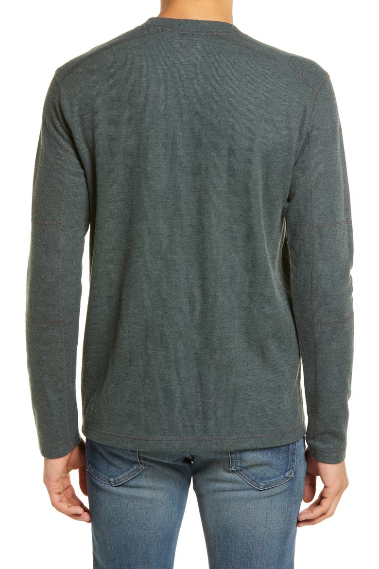 Men's Cotton Blend Henley, Alternate, color, BLUISH GREEN