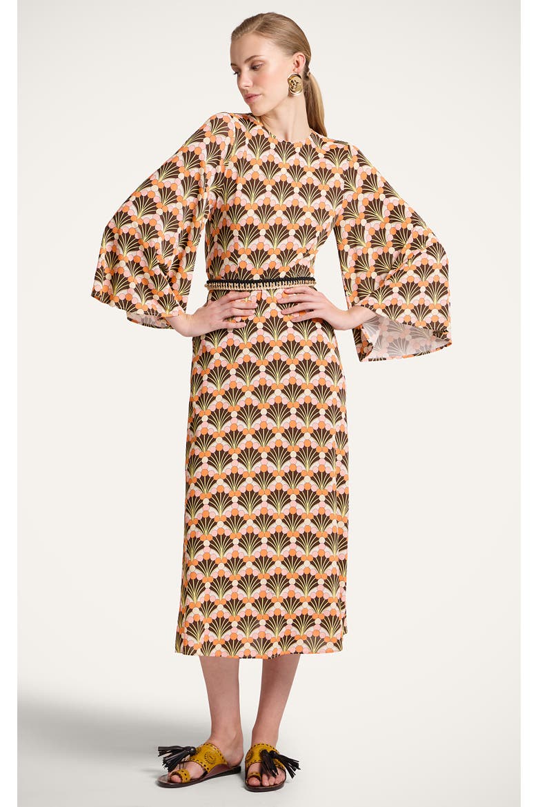 Sorella Dress, Alternate, color, Florette Fan Brown