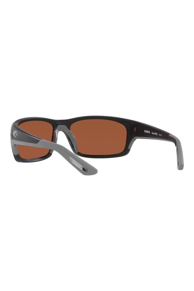 Jose Pro 62mm Polarized Rectangular Sunglasses, Alternate, color, MATTE BLACK