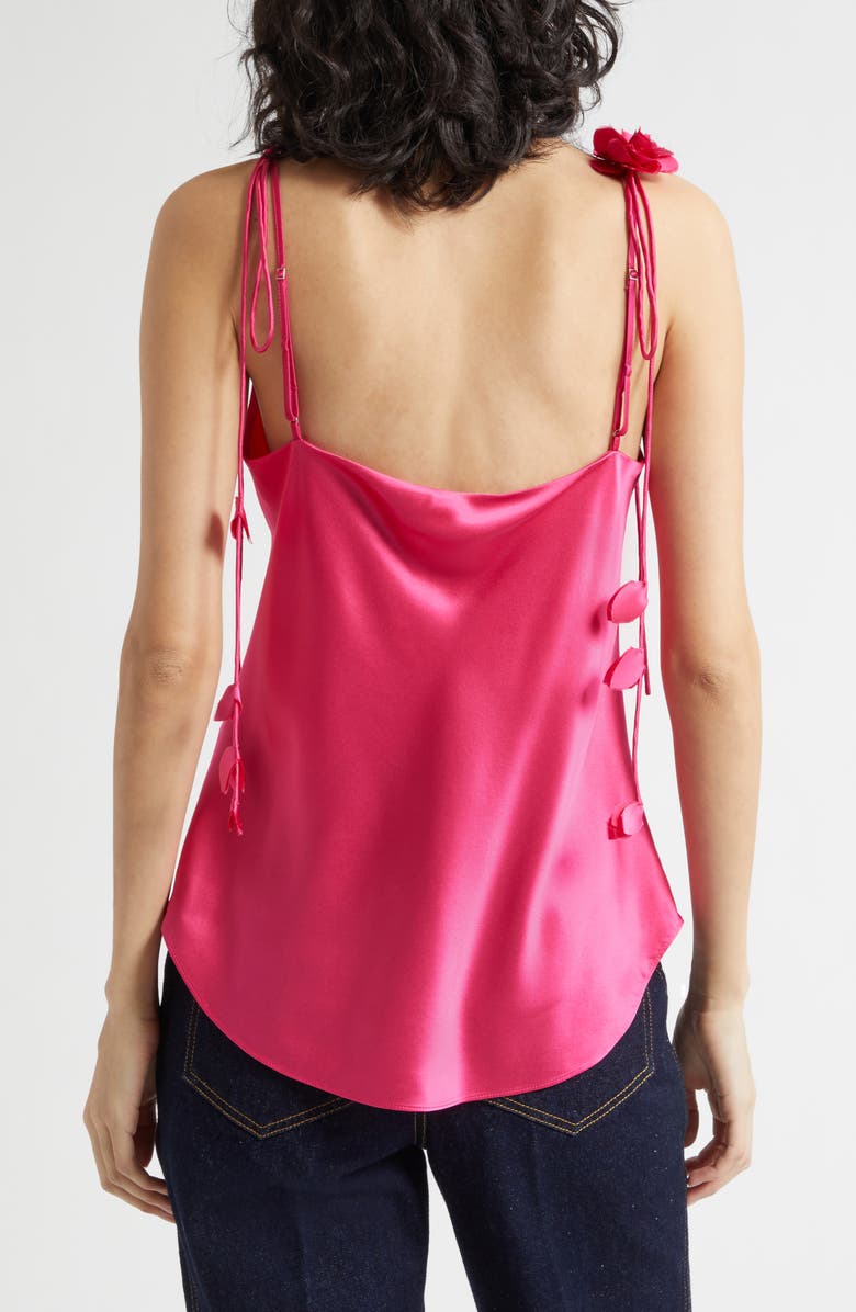 Cinq à Sept Marta Trailing Flower Silk Camisole, Alternate, color, Beetroot Purple
