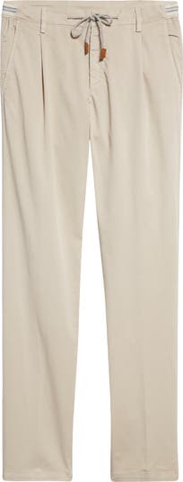 【SCENERITY】Coving cotton pants Eleventy Drawstring Waist Stretch Cotton Pants | Nordstrom
