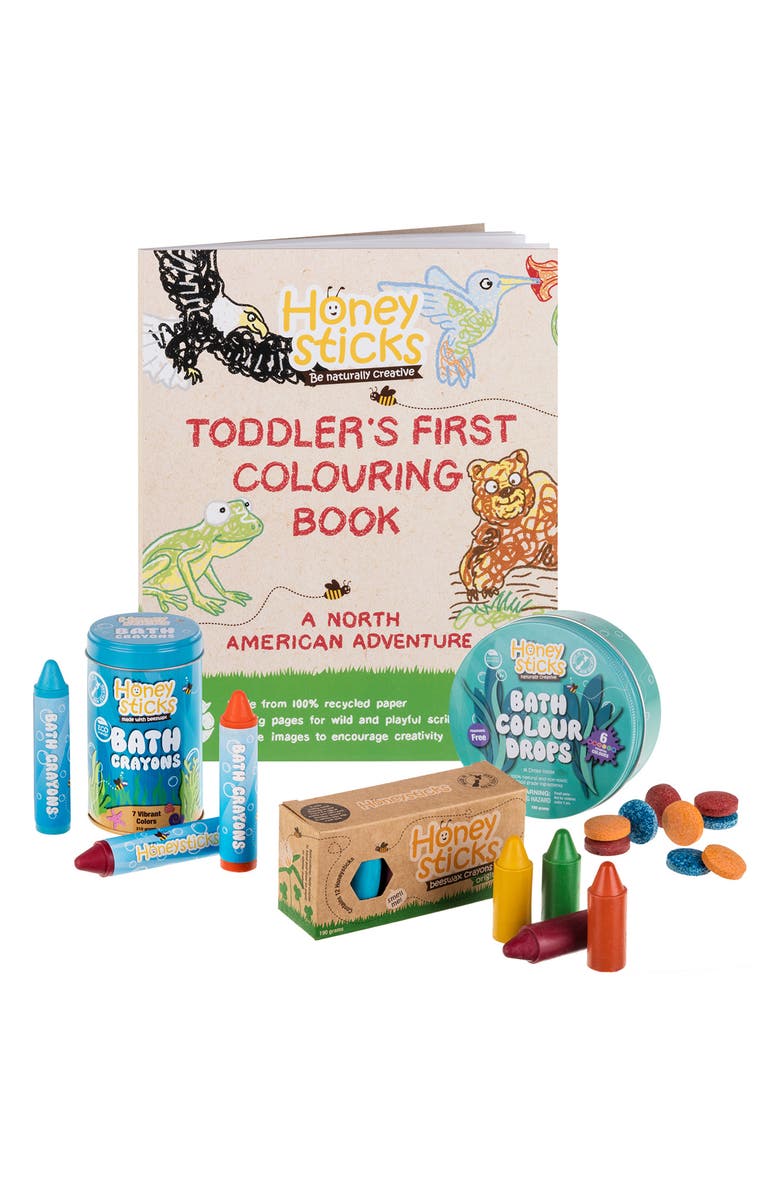 HONEYSTICKS Full Honey Pot Coloring Book & Crayons Set | Nordstrom