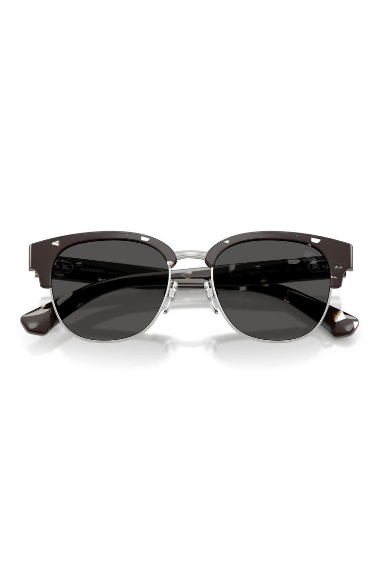 52mm Round Sunglasses, Alternate, color, BLACK HAVANA / DARK GREY