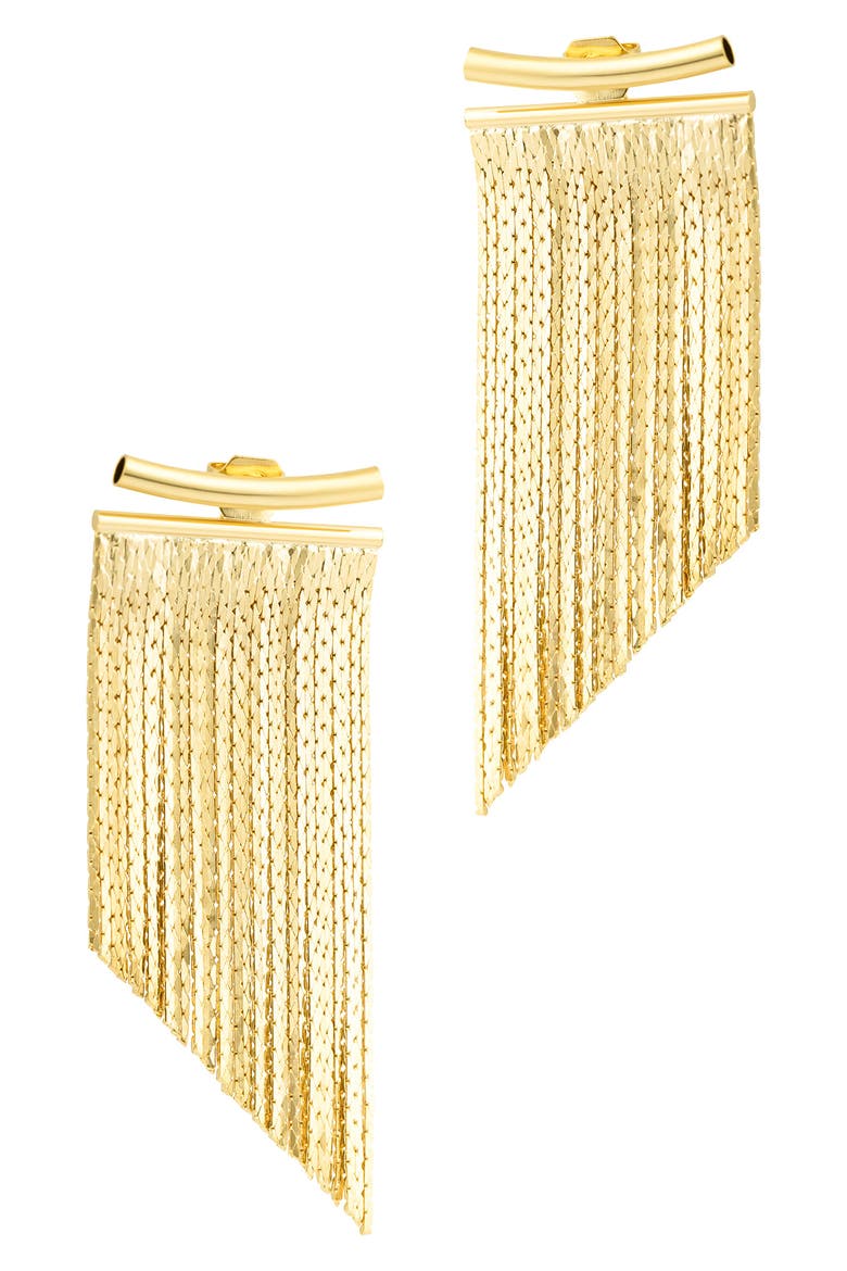Fringe Drop Earrings, Main, color, GOLD