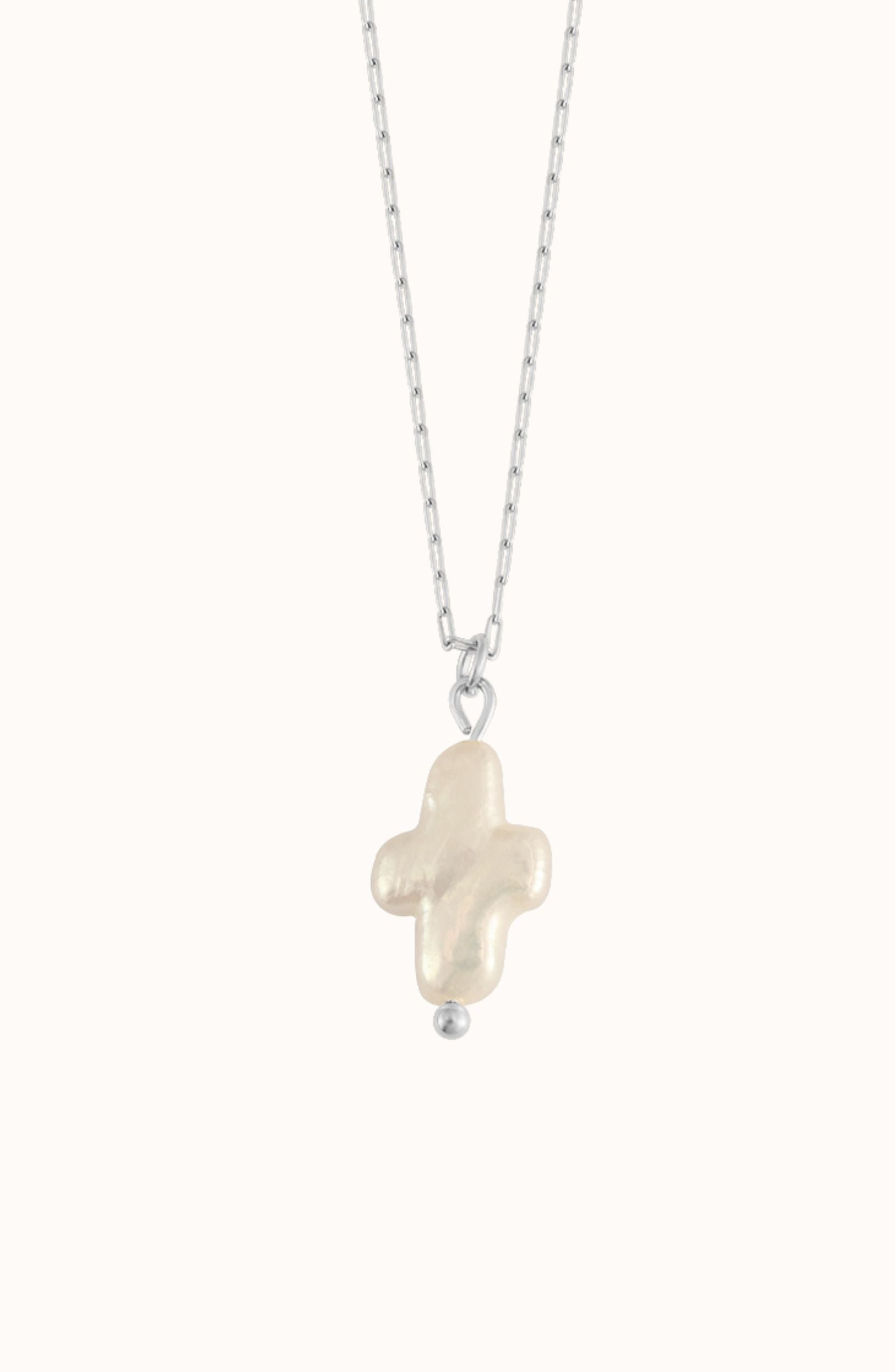 Joiana Jewelry Mini Pearl Cross Necklace