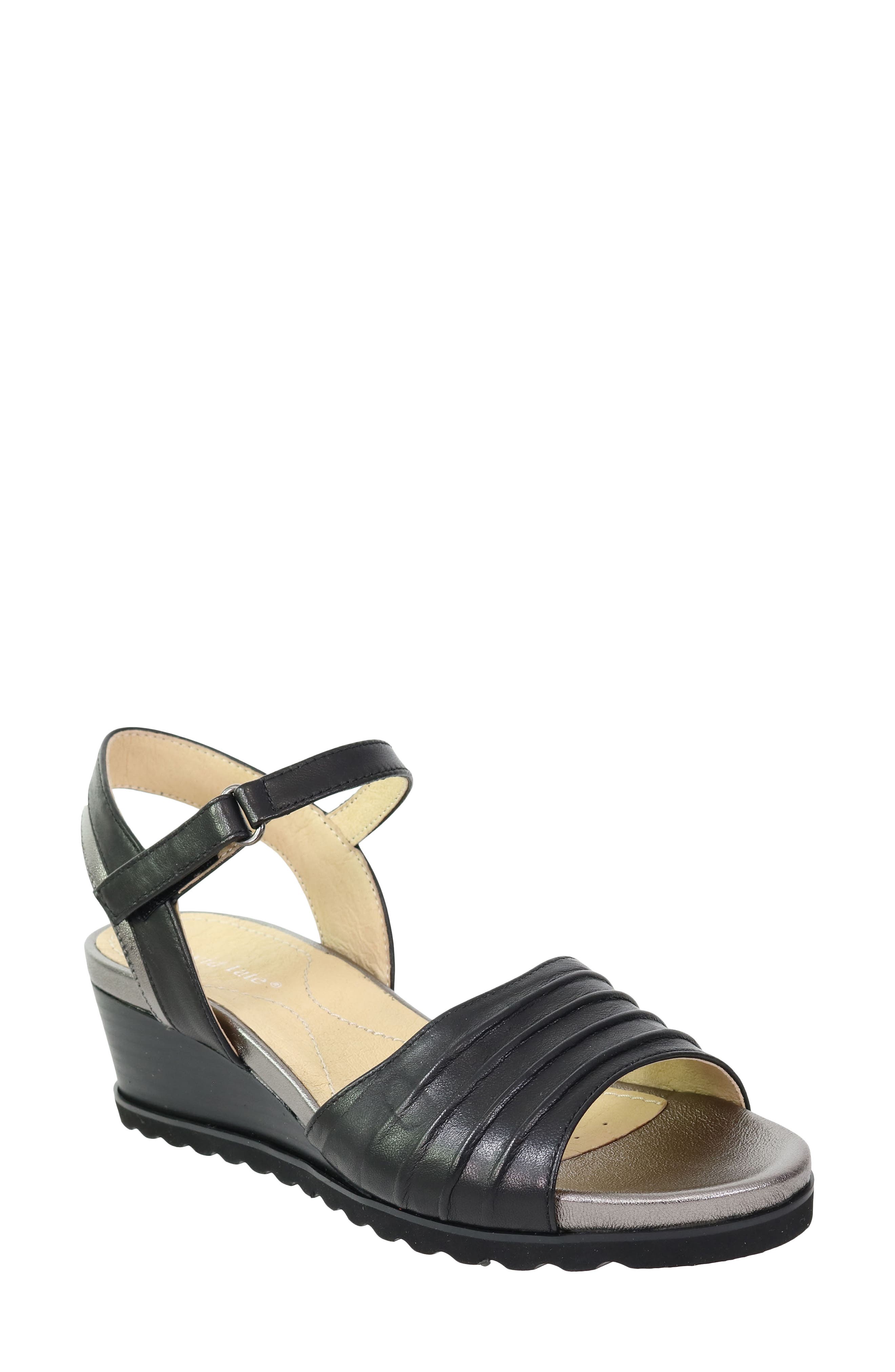 David Tate Kena Ankle Strap Wedge Sandal, Main, color, 