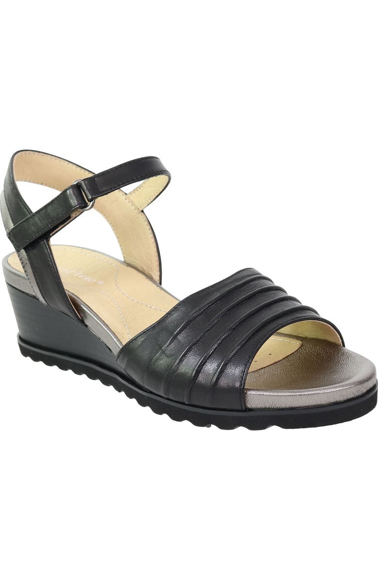 David Tate Kena Ankle Strap Wedge Sandal, Main, color,