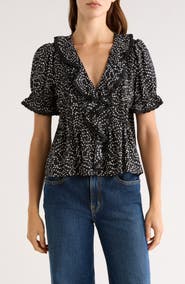 Rails Bloom Floral Short Sleeve Top