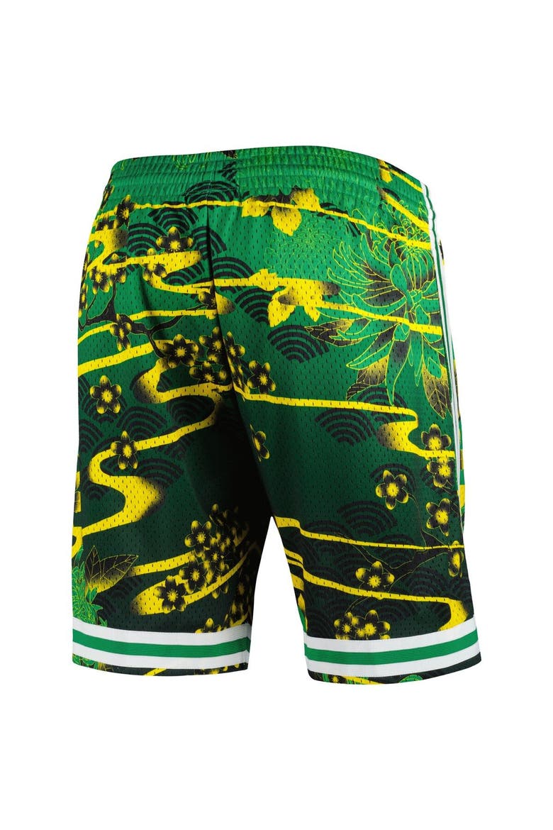Men's Mitchell & Ness  Kelly Green Boston Celtics Lunar New Year Swingman Shorts, Alternate, color, Kelly Green