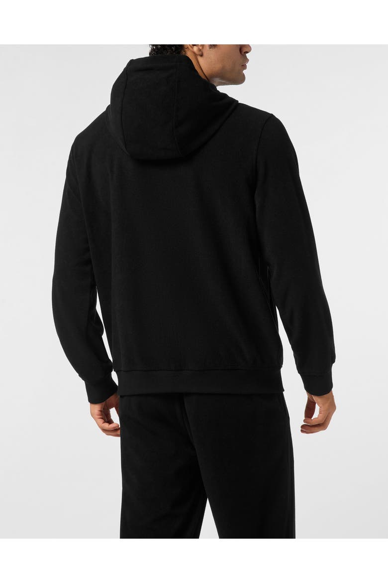 Hoodie Sweatjacket Men, Alternate, color, black
