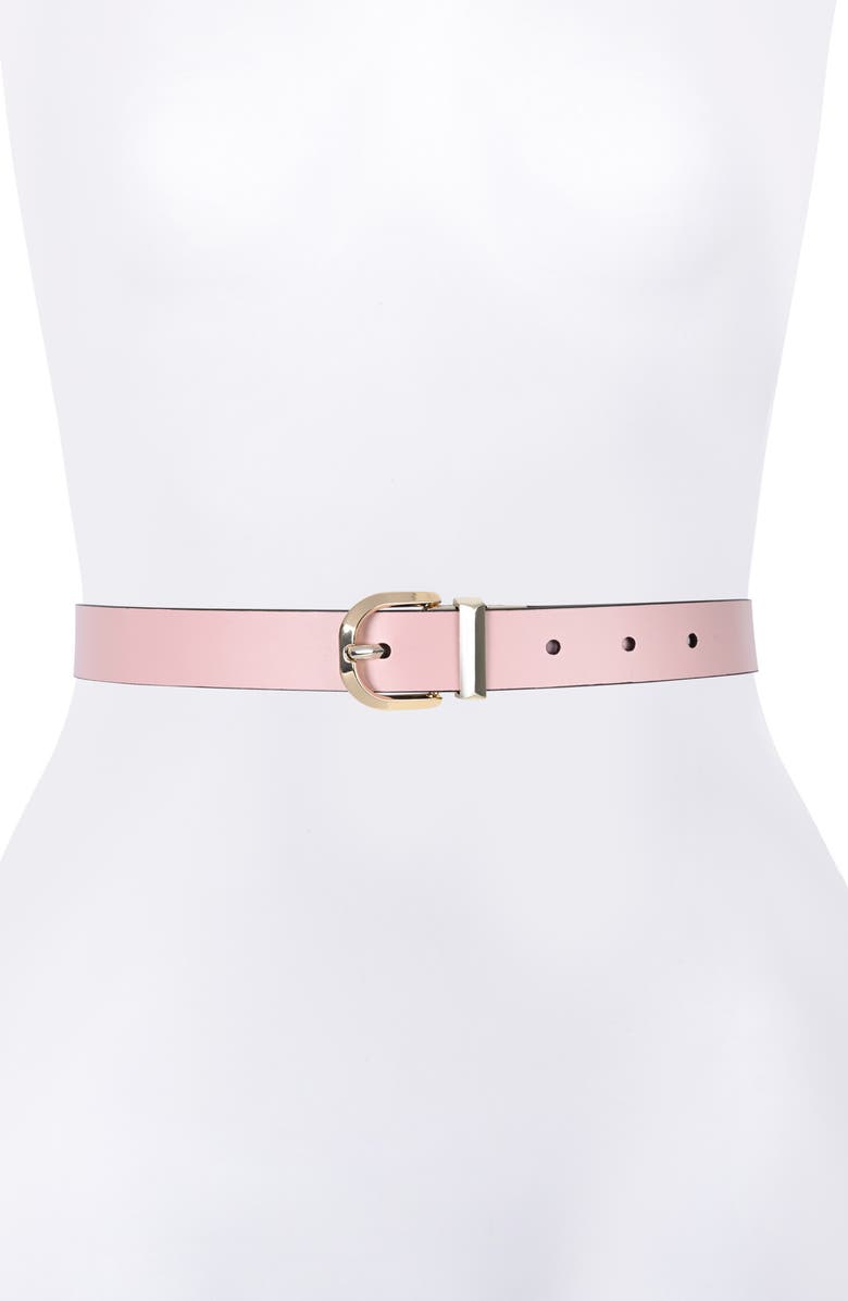 Kate Spade New York reversible leather belt, Alternate, color, Black/Nickel