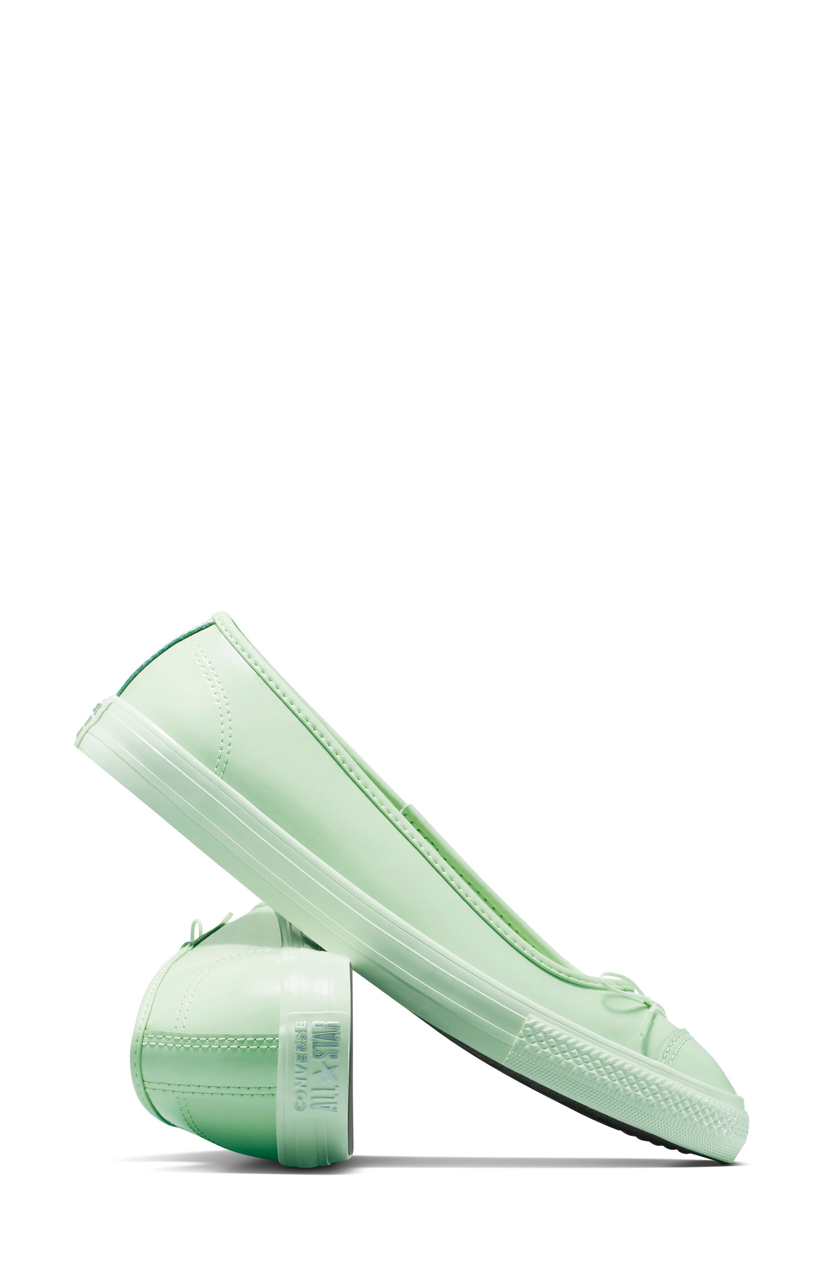 Converse Chuck Taylor<sup>®</sup> All Star<sup>®</sup> Dainty Ballerina Patent Leather Flat, Alternate, color, 