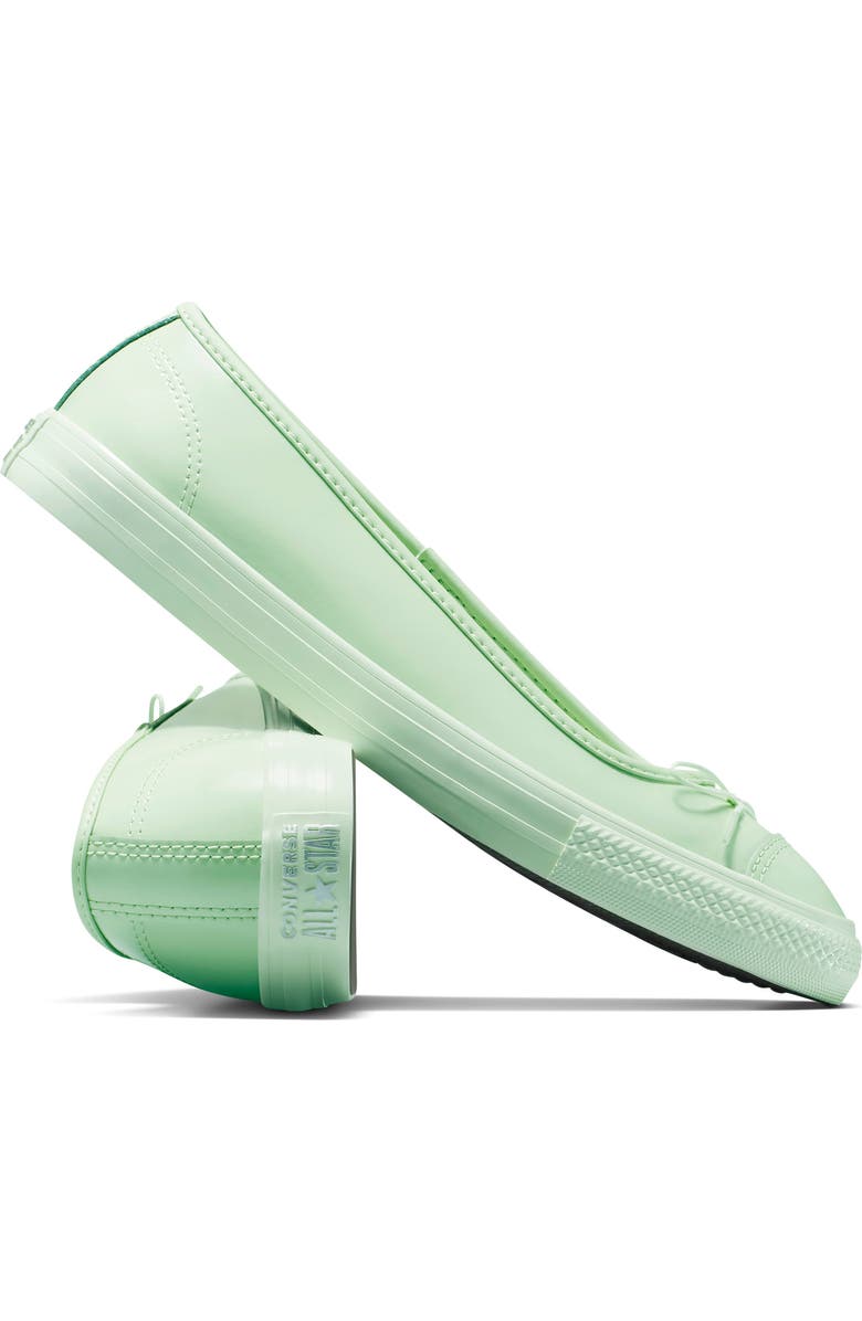 Converse Chuck Taylor<sup>®</sup> All Star<sup>®</sup> Dainty Ballerina Patent Leather Flat, Alternate, color, Surplus Mint/ Surplus Mint