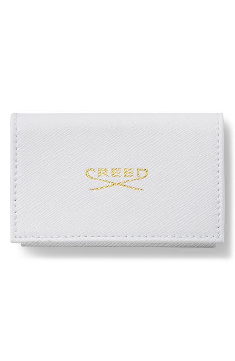 White Leather Wallet Discovery Fragrance Set