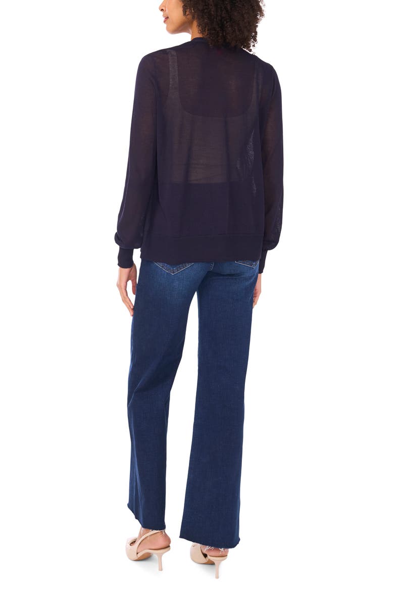 Tissue Knit Cardigan, Alternate, color, CLASSIC NAVY
