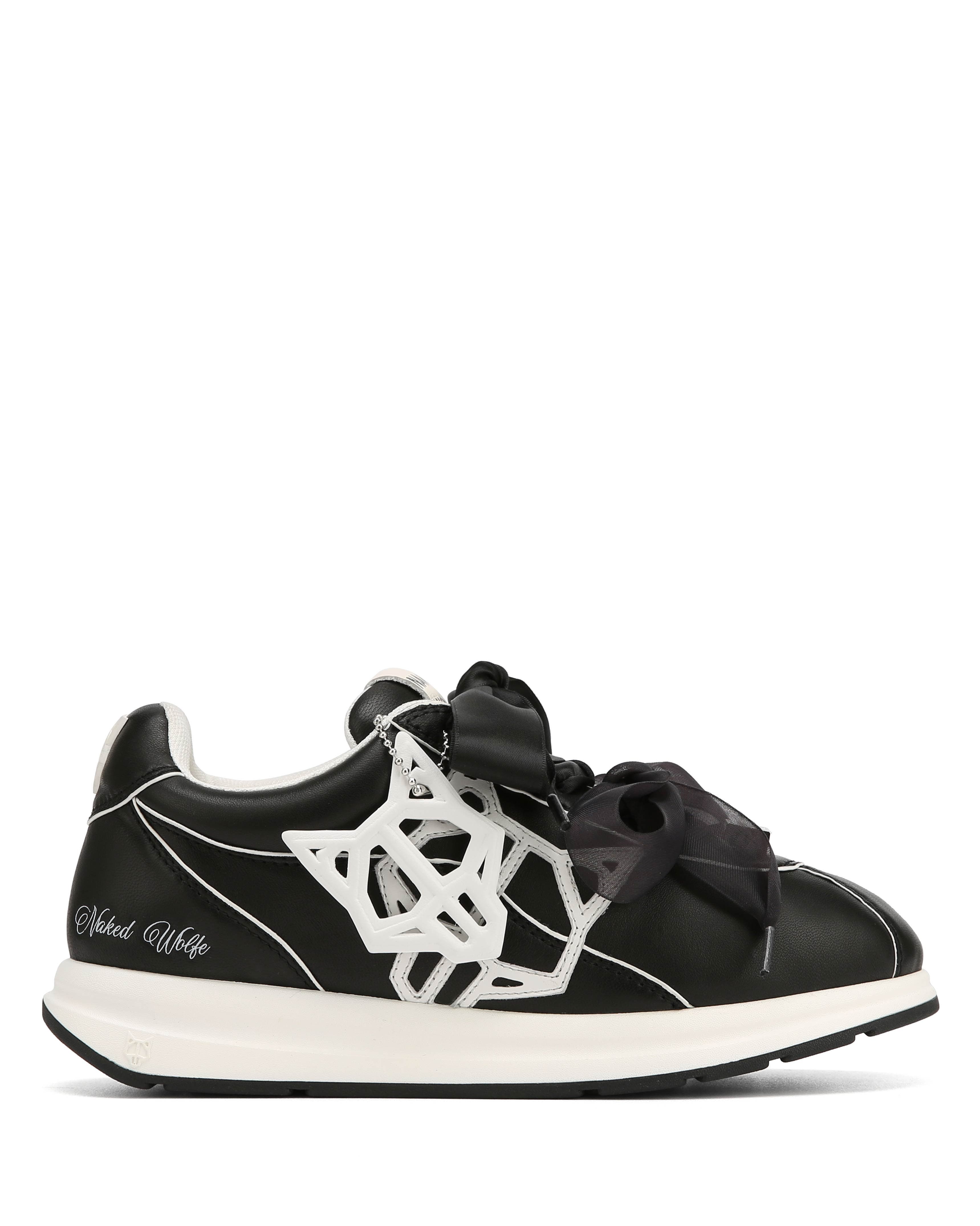 Naked Wolfe Expense Leather Sneaker, Alternate, color, Black