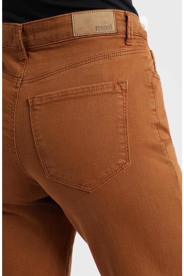 Alena High Waist Wide Leg Jeans, Alternate, color, CAMEL FLEX BLUE