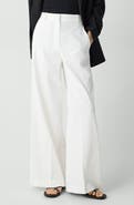 Theory Linen Blend Wide Leg Pants