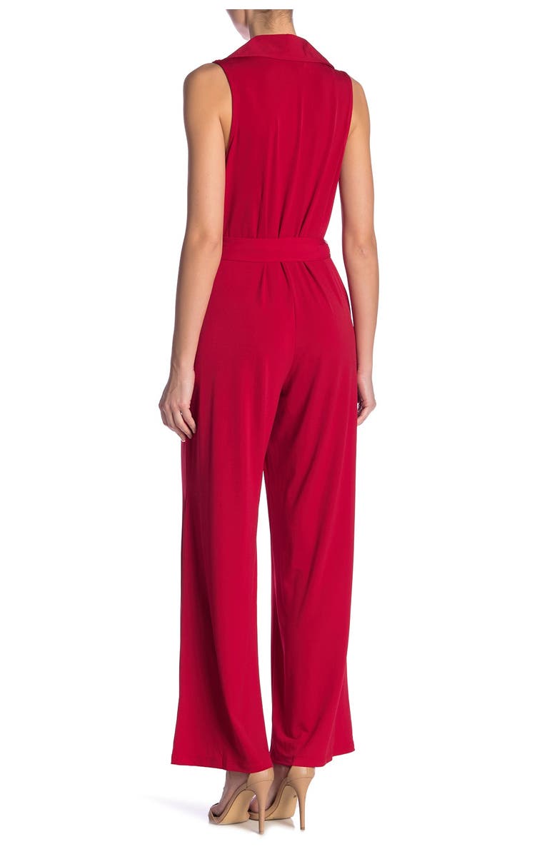 Solid Tie Waist Jumpsuit