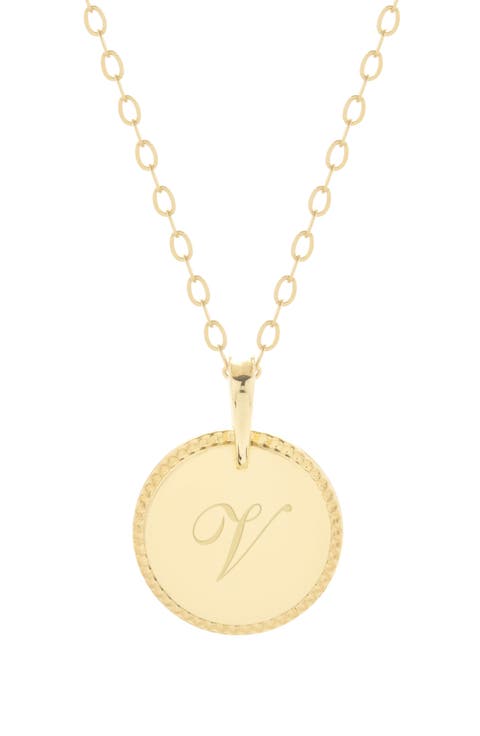 Milia Initial Pendant Necklace