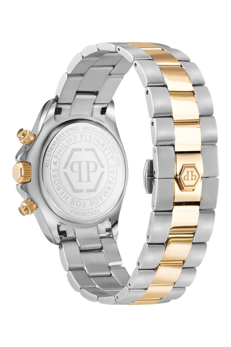 Nobile Silicone Strap Chronograph Watch, 43mm, Alternate, color, TWO TONE