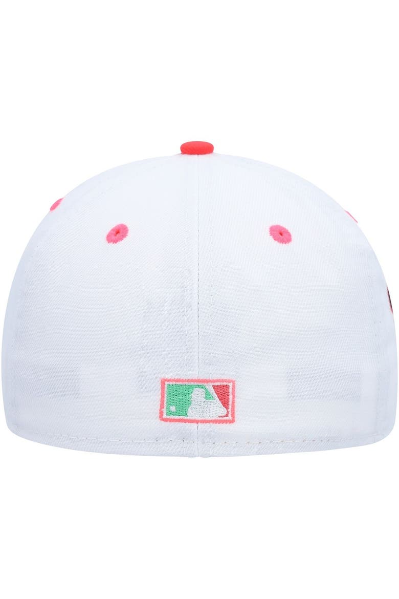 Men's New Era White/Green Arizona Diamondbacks Inaugural Season Watermelon Lolli 59FIFTY Fitted Hat, Alternate, color, White