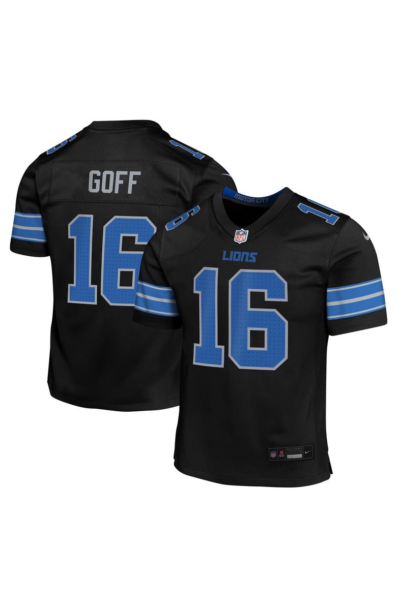 Nike Youth Nike Jared Goff Black Detroit Lions Alternate Player Game Jersey, Main, color, Black