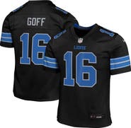 Nike Youth Nike Jared Goff Black Detroit Lions Alternate Player Game Jersey